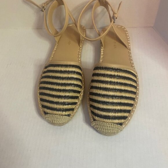 Marc Fisher leather espadrilles ankle strap, size 9.5M - Picture 2 of 5